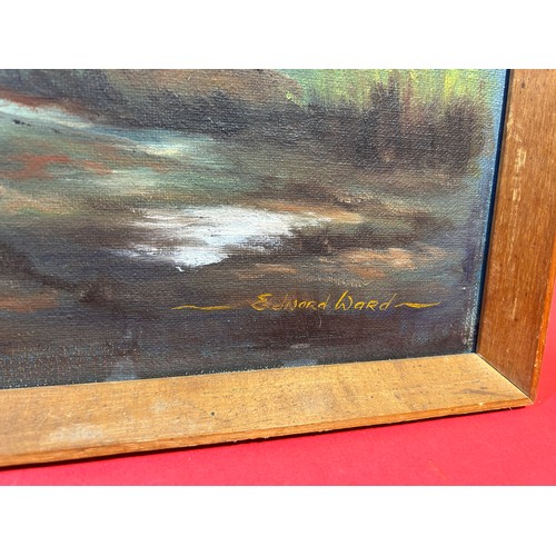 16 - Original painting on canvas - signed Edward Ward