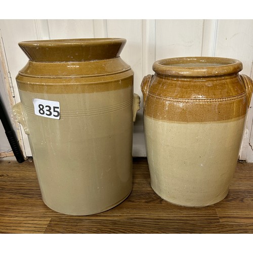 835 - large vintage stoneware X 2