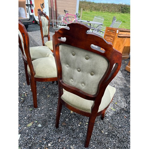 52 - 4 x ornate dining chairs