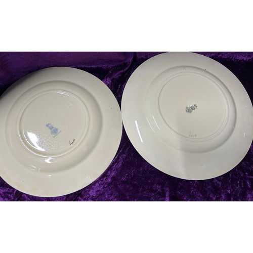 83 - Selection of collectable china to include Carlton Ware dish, Royal Doulton plates, Pearson and co gl... 