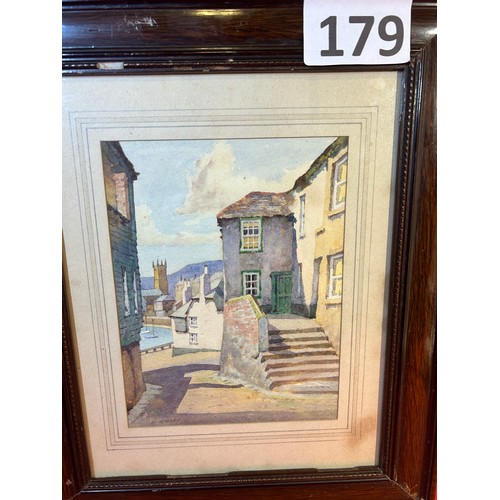 179 - Watercolour painting signed by J Heseldin