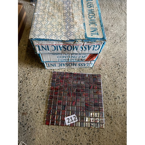 212 - 3 x boxes of 2mtr sq mosaic tiles