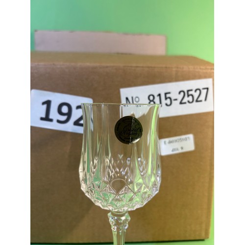 192 - Set of 6 x lead crystal glasses