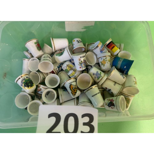 203 - Collection of thimbles