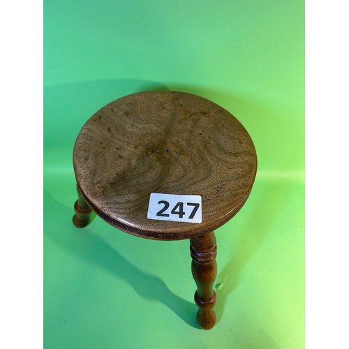 247 - Elm milking stool