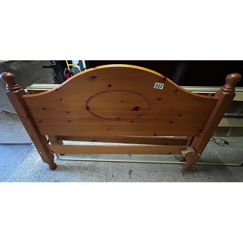 312 - Pine king size bed frame