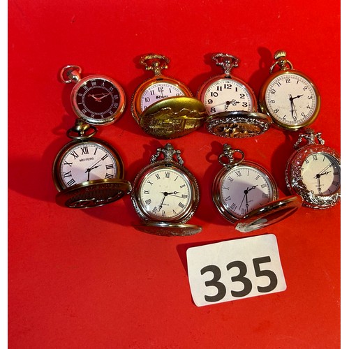 335 - Selection of pocket watches - all working