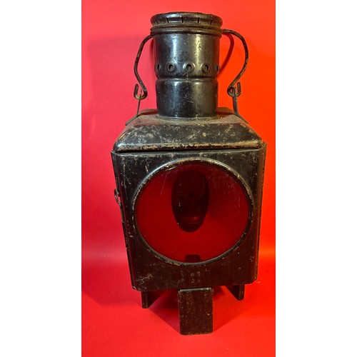 319 - Vintage German railway lamp