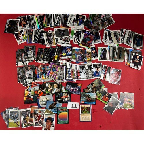 11 - Large selection of F1, F2, Nascar, Captain scarlet, etc collectable cards