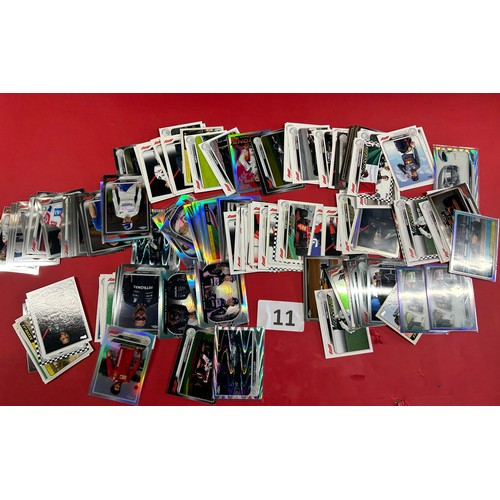 11 - Large selection of F1, F2, Nascar, Captain scarlet, etc collectable cards