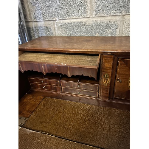 85 - Antique French Bureau 122cms(W) x 98cms(H) x 54cms(D) approx. - Includes many 'Hidden' compartments ... 