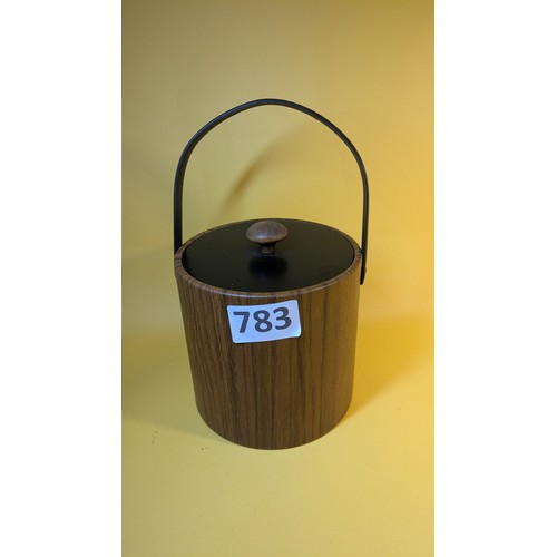 783 - 1970s wood effect ice bucket