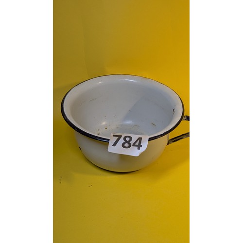 784 - Enamel chamber pot