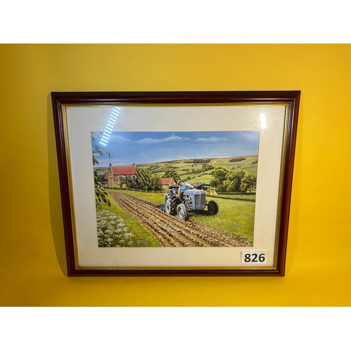 826 - Vintage Massey Ferguson print by Trevor Mitchel