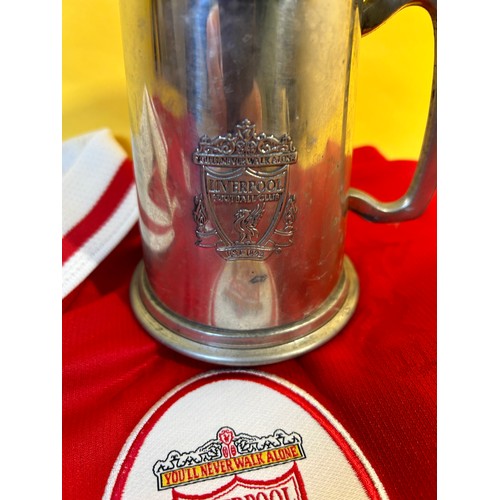 32 - Liverpool FC top and tankard