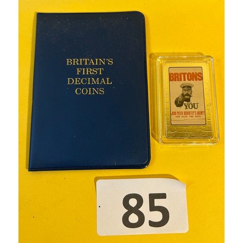 85 - Britain's decimal coin set and Britain's 