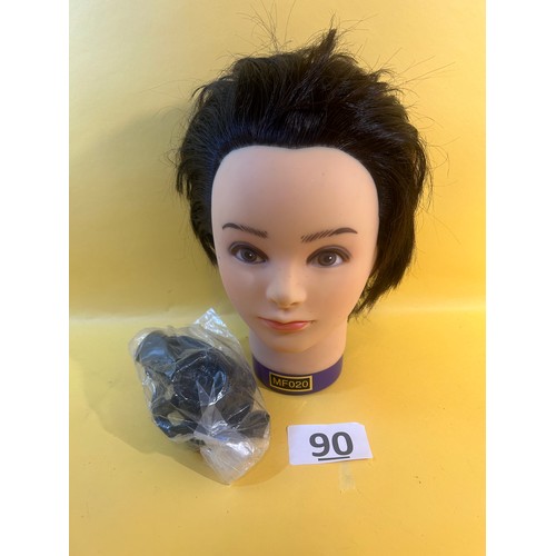 90 - Free standing mannequin head