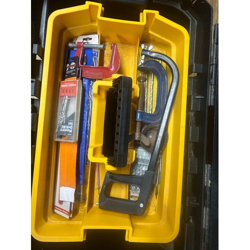 114 - Large tool box and contents