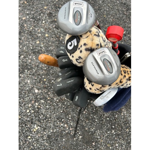 155 - Golf clubs and bag