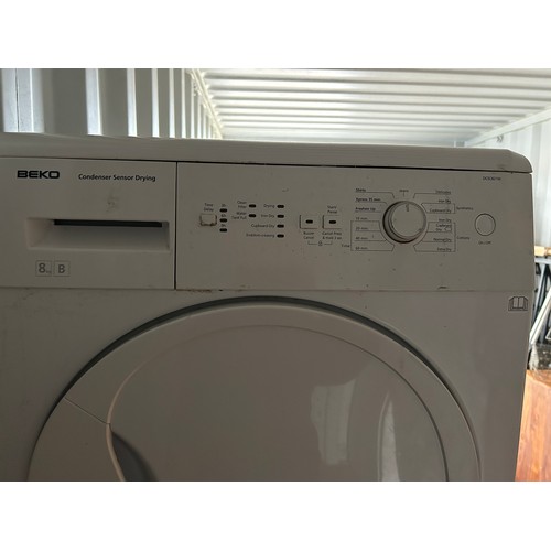 158 - Beko condenser sensor tumble dryer - (PAT but not function tested)