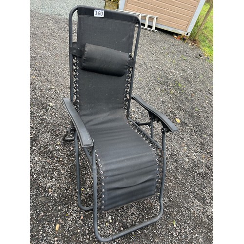 160 - Garden lounger chair