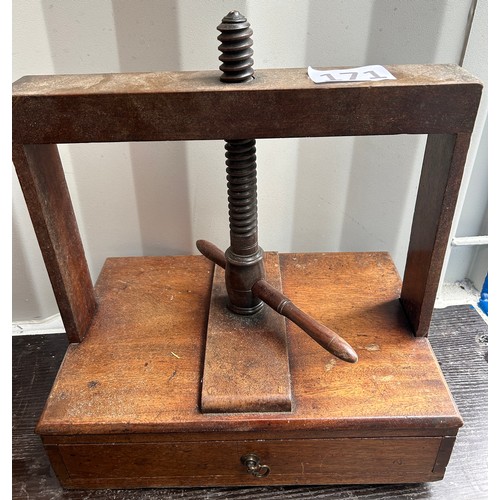 171 - Wooden book press