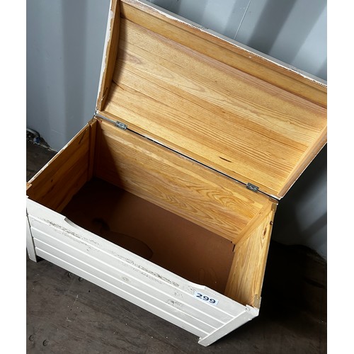 299 - Dome topped storage trunk -  71cms(W) x 44cms x 48cms approx.