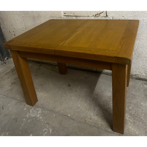 14 - Small extending dining table (80cms x 110cms approx.) and 4 x chairs