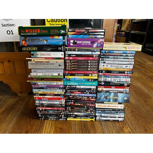 121 - Selection of DVDs and books