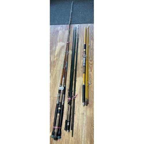 822 - Selection of fishing rods