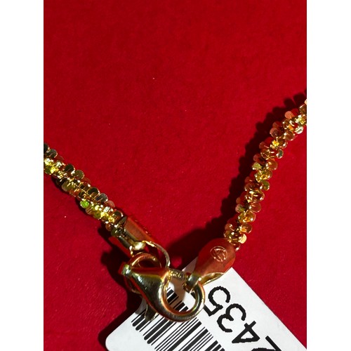 458 - 925 gold plated necklace x2 with 375 clasp (listing updated please contact us if there’s any issues)... 