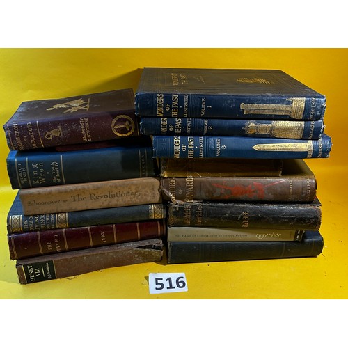 516 - Selection of vintage books