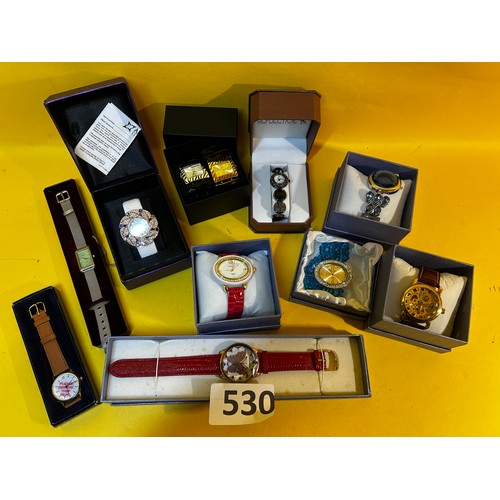 530 - Selection of various watches - boxed