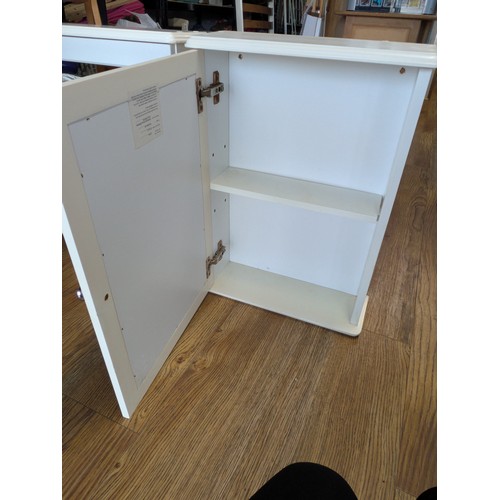 944 - 2 x mirrored bathroom cabinets - 37cms x 13cms(D) x 52cms(H) approx.