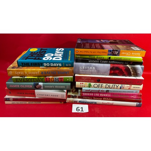 61 - Selection of mostly cook books