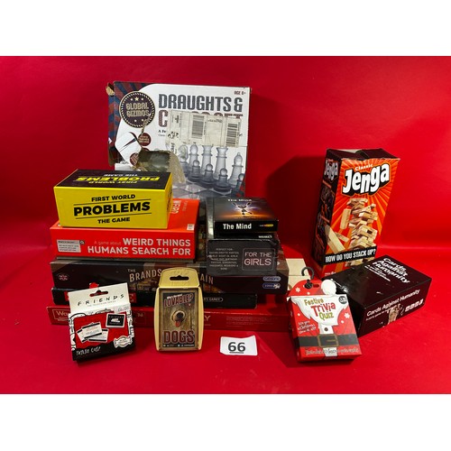 66 - Collection of board games - contents not checked