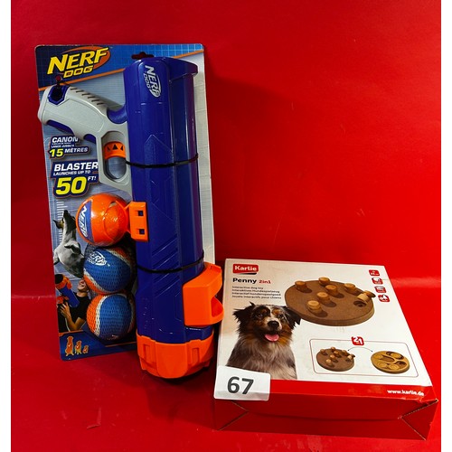 67 - Dog toys x 2