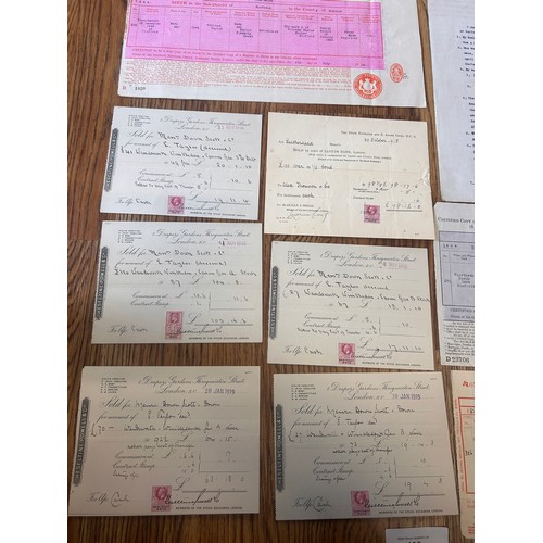 Collection of early 19th-century and early 20th official documents and ...