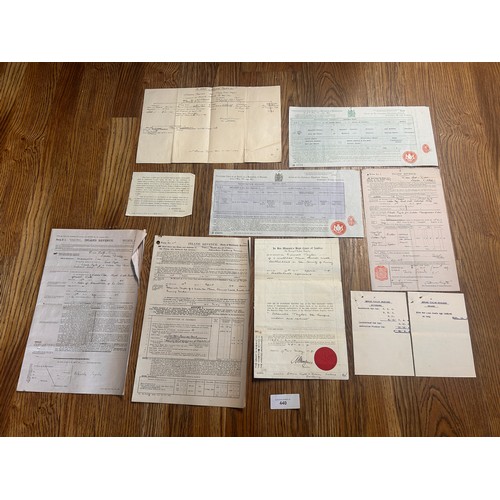 Collection of historic legal and official documents, including probate ...