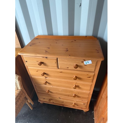 29 - Pine Chest of Drawers