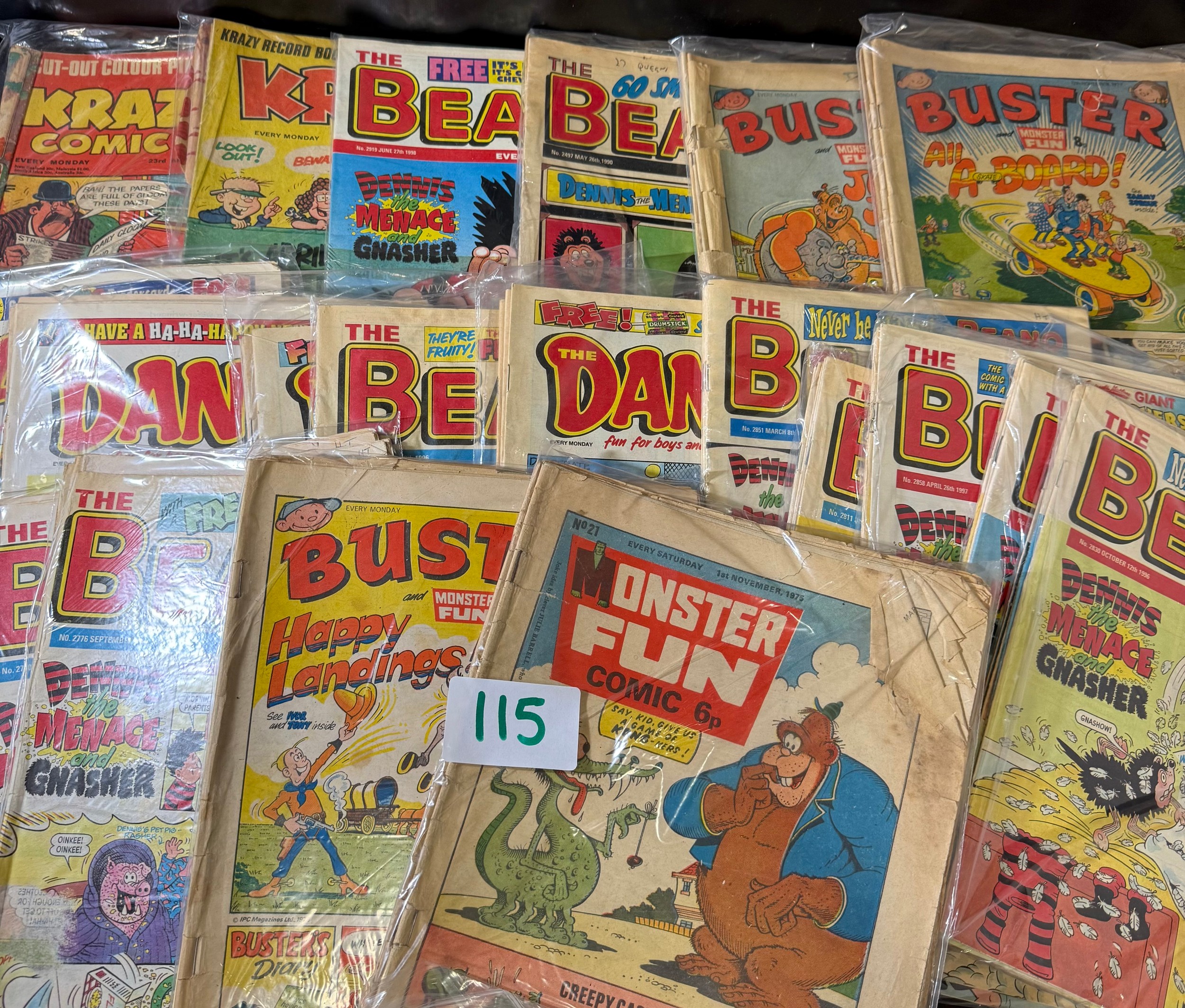 Collection of Vintage Comics – Beano, Dandy, Buster & Others