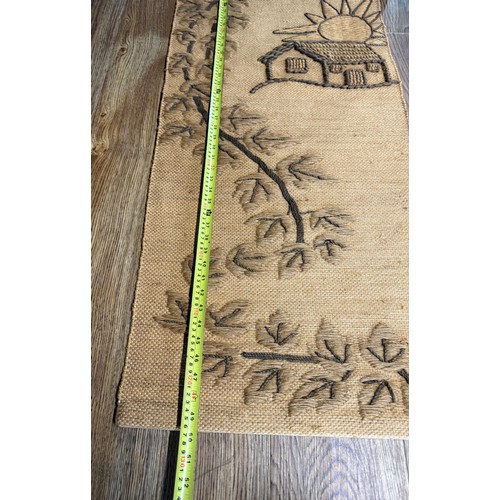 Embroidered Wall Hanging – Rural Scene