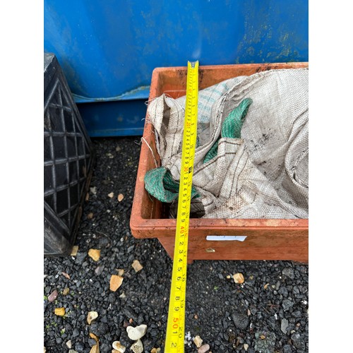 11 - Rectangular Terracotta-Effect plastic Garden Planter