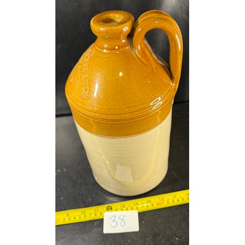 38 - Stoneware Advertising Flagon - Torquay