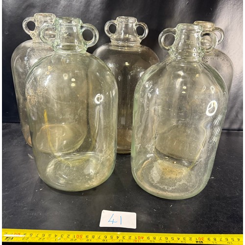 41 - Five Glass Demi-Johns