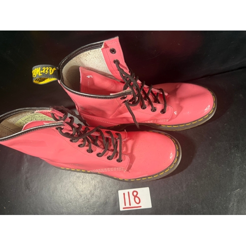 118 - Pair of Pink Dr Martens Boots