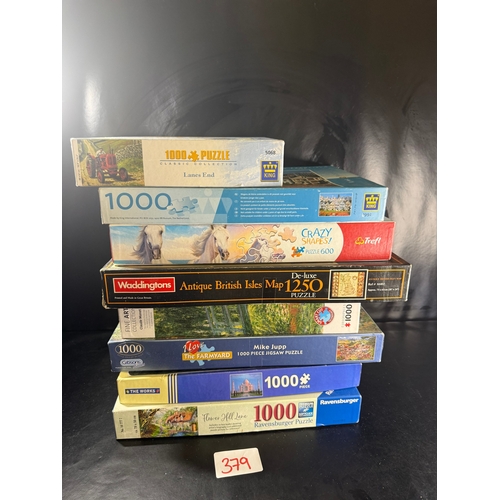 379 - Collection of Assorted Jigsaw Puzzles (Various Brands) - unchecked for completeness