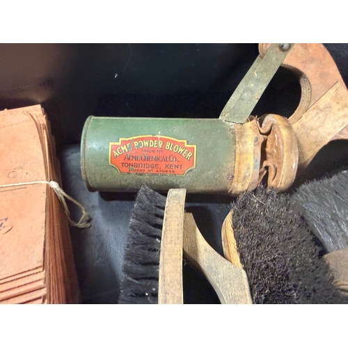 415 - Collection of WW2 Era Brushes and Household Items
