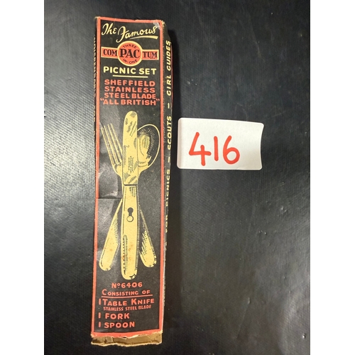 416 - “Compactum” Three-in-One Picnic Cutlery Set