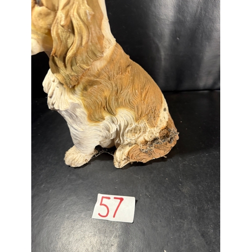 57 - Collection of decorative spaniel dog ornaments